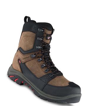 Red Wing 8-inch Insulated, Safety Toe Men's Waterproof Boots Brown | ZA 403MQZ